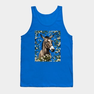 A Missouri Mule Surrounded By Hawthorn Blossom 2 Tank Top